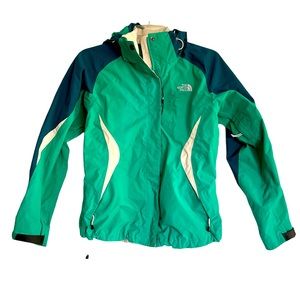 The North Face Hyvent Outer Shell Jacket Coat Hooded Windbreaker Womens Sz Small